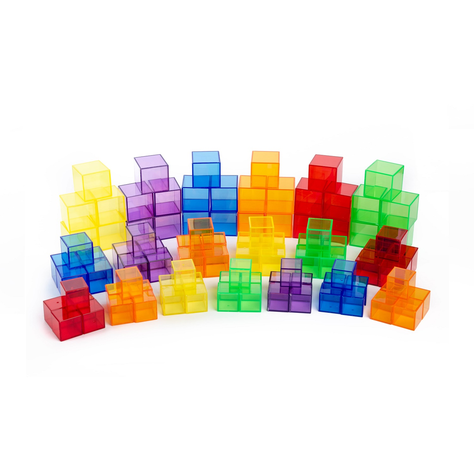 Set De Cubos Traslúcidos 90 Piezas-0