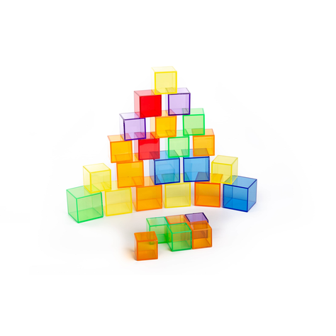 Set De Cubos Traslúcidos 90 Piezas-1