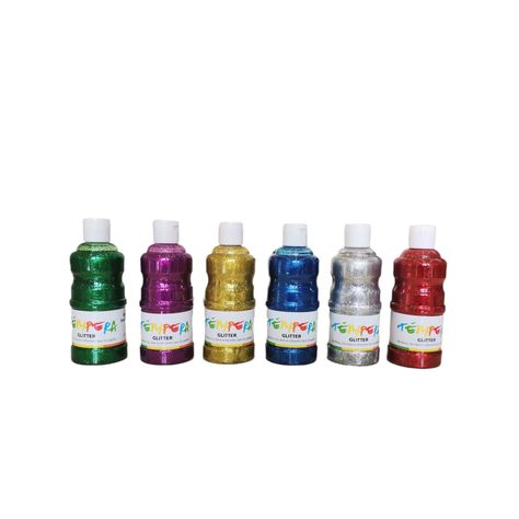Set De 6 Témperas Glitter 250 ml.-0