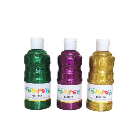 Set De 6 Témperas Glitter 250 ml.-1