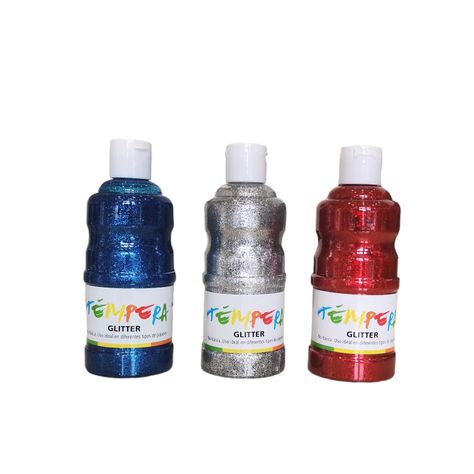 Set De 6 Témperas Glitter 250 ml.-2