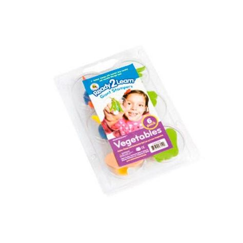 Timbres De Vegetales Jumbo Con Base Transparente-0