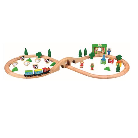 Pista De Trenes De Madera-0