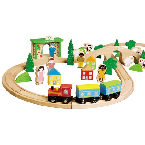 Pista De Trenes De Madera-1