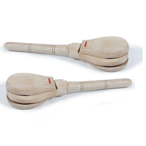 Par De Castañuelas De Madera-0