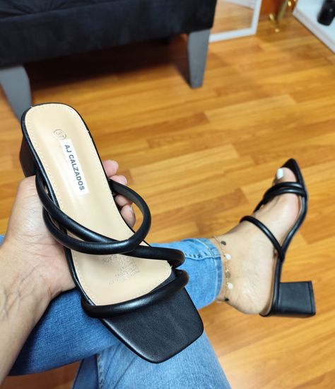 Sandalia Mujer Taco Bajo M416-1