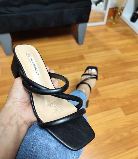 Sandalia Mujer Taco Bajo M416-2