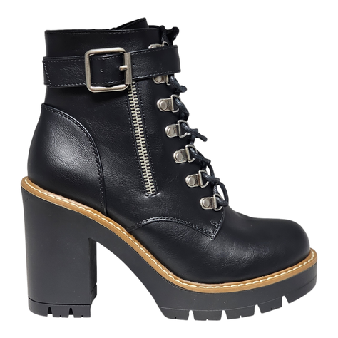 Botin Negro Mujer  M345-1