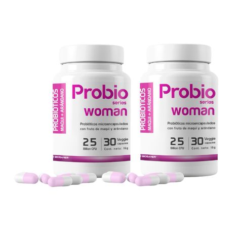 Probiótico 25 Billones Woman, 2 Frascos, 60 Cápsulas-0