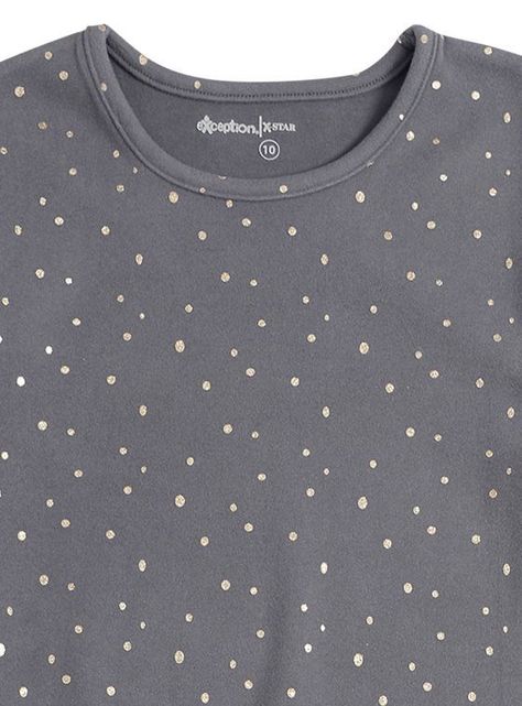 Polera Manga Afranelada larga Niña con Estampado-1