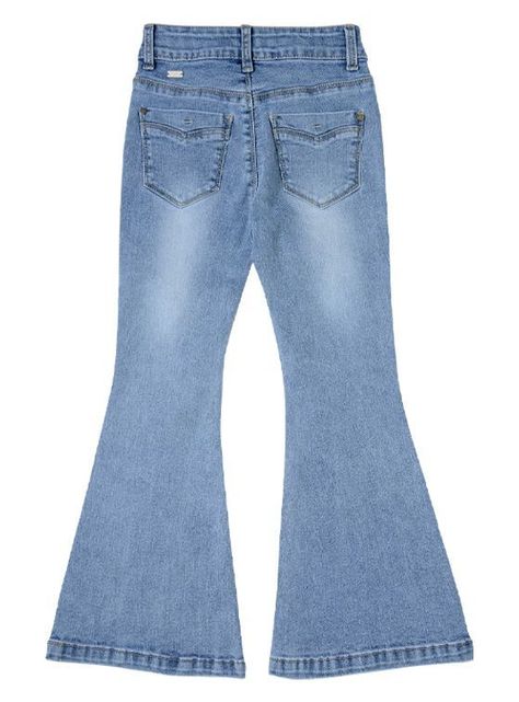 Jeans Mezclilla Flare Niña Algodón -2