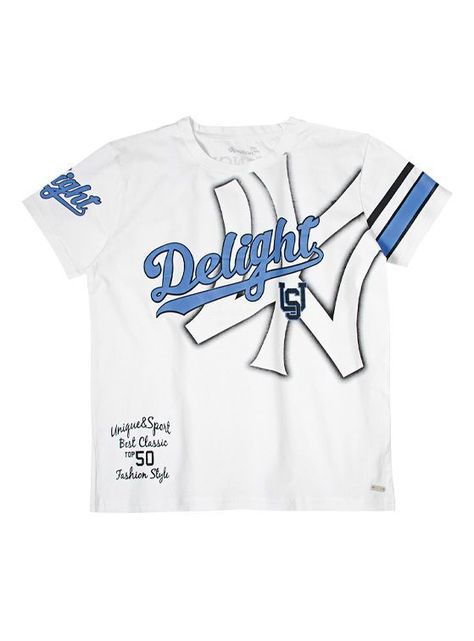 Polera Niño Algodón Manga Corta Verano con Estampado-1