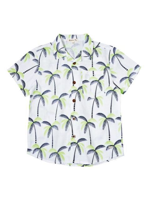 Camisa Tela Niño Algodón con Bolsillo-1