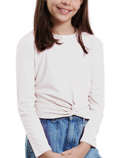 Polera Manga larga Niña con Estampado-0