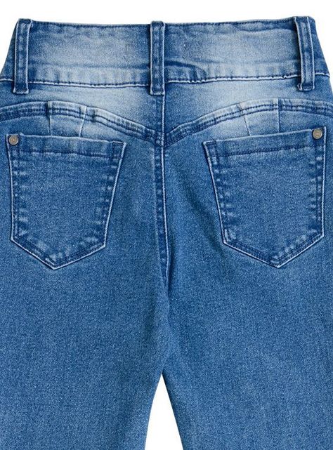 Jeans Flare Niña Destroyer y Strass-4