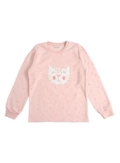 Pijama Polar Niña Gatito-1