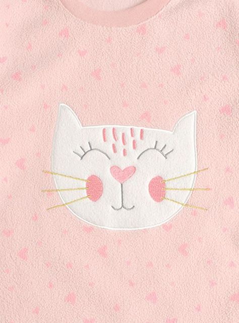Pijama Polar Niña Gatito-2