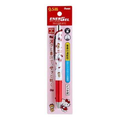 Bolígrafo de Tinta gel retráctil pentel energel Hello Kitty Sanrio Original Made in Japan-0