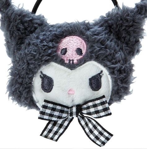 Colita para el pelo de felpa SANRIO ORIGINAL KUROMI-1