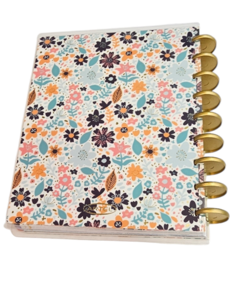 Planner Big Planner 12 Meses Sin Fecha 17x23cm Diseño Flores -3