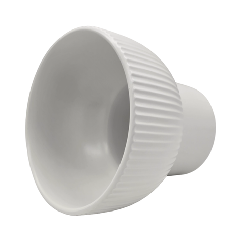Macetero Maceta De Ceramica Copon Lineas Blanco Mate S-4