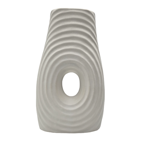 Jarron Florero De Ceramica Fina Decorativo Moderno Blanco-0