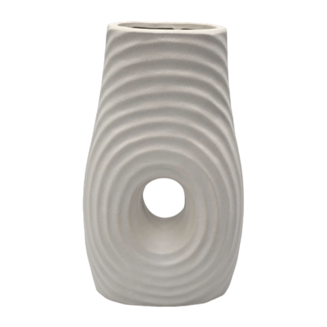 Jarron Florero De Ceramica Fina Decorativo Moderno Blanco-1
