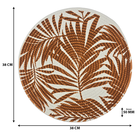 Set 2 Base Para Olla Cosas Calientes Individuales Terracota-5