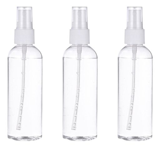 Set 3 Botella De Viaje Pulverizador 100 Ml Transparente-0