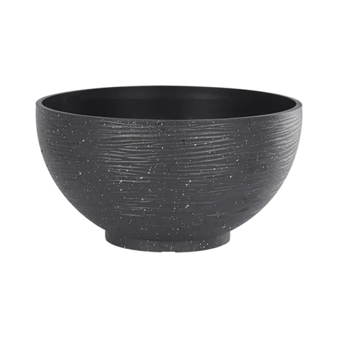 Macetero Plastico Semi Esfera Premium Diseño a Rayas S-0