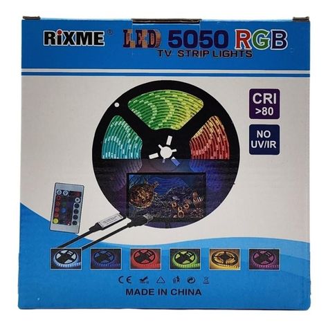 Cinta Tira Led Rgb Bluetooth 5 Metros 5050 Control Colores-1