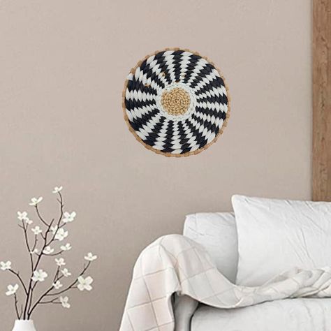 Circulo Decoración De Mimbre Para Pared Casa Terraza Pequeño-2