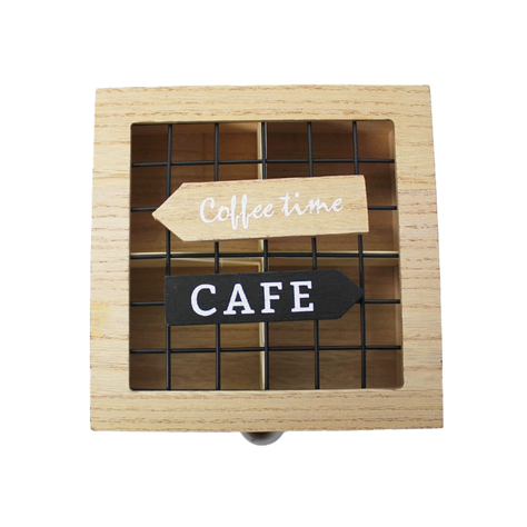 Caja De Te 4 Divisiones Tapa Con Diseño Decorativa Decohogar-1