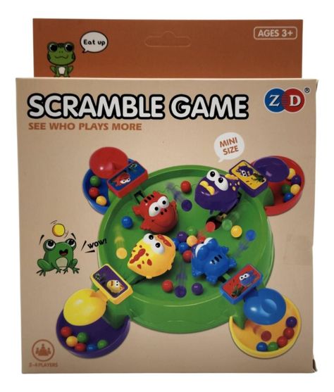 Juego De Mesa Scramble Game Entretenido Colores Diversion-7