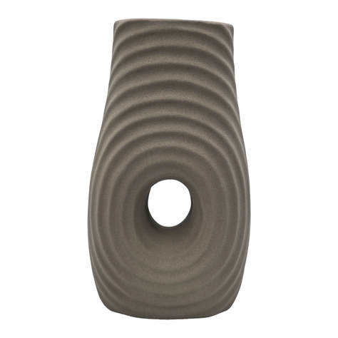 Jarron Florero De Ceramica Fina Decorativo Moderno Cafe-0