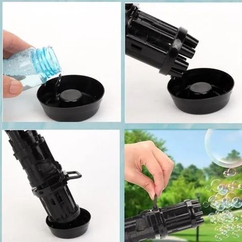 Pack Juguete Minigun Lanza Burbujas Tiktok-3