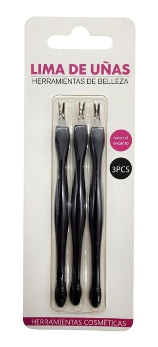 Set 3 Corta Cutículas Para Manicura Mango De Color-1