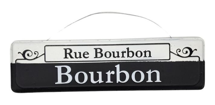 Cartel Letrero Metálico Vintage Bourbon Adorno Para Pared-1