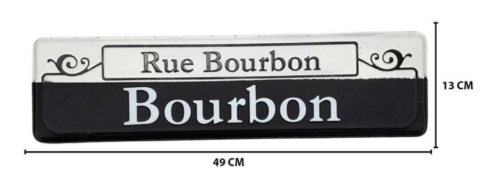 Cartel Letrero Metálico Vintage Bourbon Adorno Para Pared-3