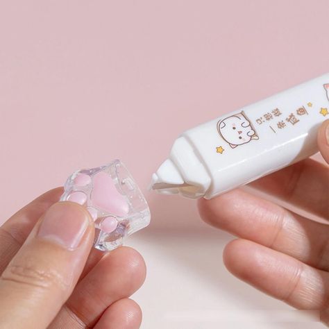 Lapiz 2 En 1 Corrector Y Pegamento En Cinta Patita-0