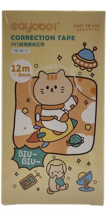 Corrector Cinta Diseño Kawaii Cute Varios Colores 12 Metros-1
