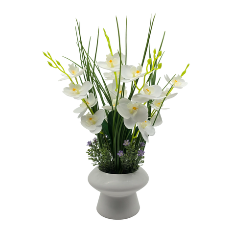 Planta Artificial Orquidea Decorativa Macetero De Ceramica S-0
