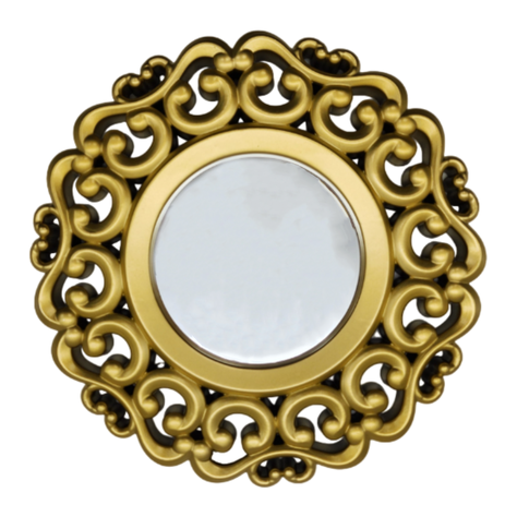 Set 3 Marcos De Espejos Estilo Arabe Decorativo Dorado Deco-5