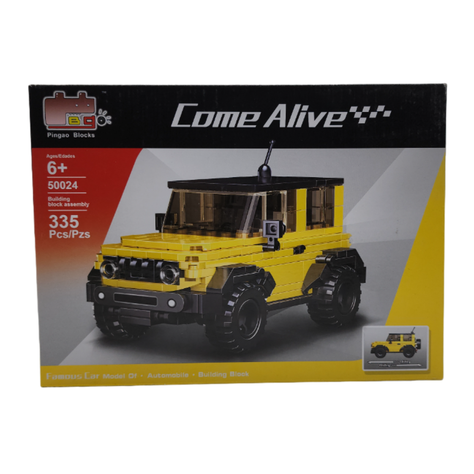Juego Construye Vehiculo Camioneta Armable Amarillo-0
