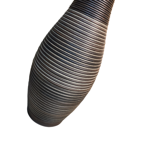 Jarron Florero Decorativo Tejido Rattan Moderno Marron 60 CM-5