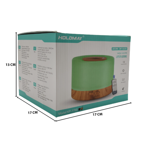 Humidificador Lampara Led Usb De Aromas Diseño Madera-4