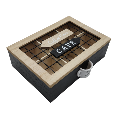 Caja De Te 6 Divisiones Tapa Con Diseño Decorativa Decohogar-0