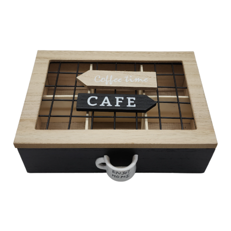 Caja De Te 6 Divisiones Tapa Con Diseño Decorativa Decohogar-2