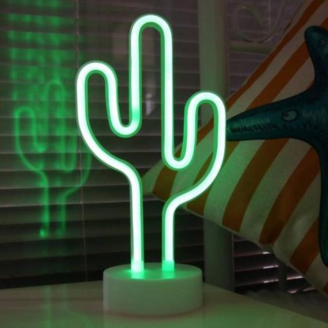 Lampara Neón Led Cactus Decoración Todo Ambiente Hogar-3