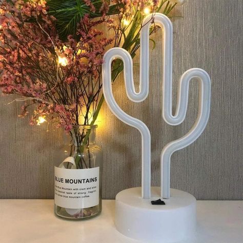 Lampara Neón Led Cactus Decoración Todo Ambiente Hogar-8